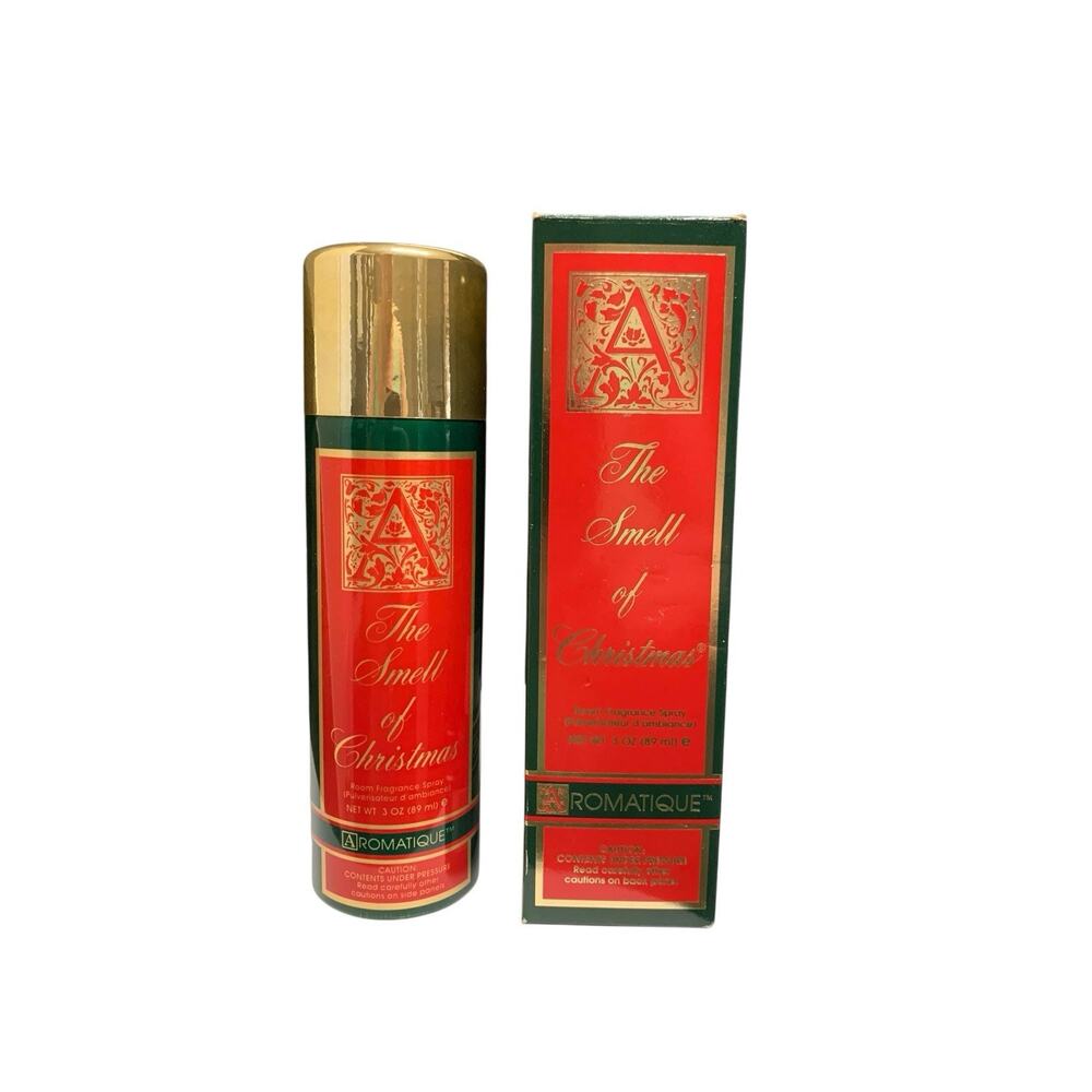 AROMATIQUE The Smell of Christmas Room Fragrance Spray 3oz Bottle NOS Cinnamon